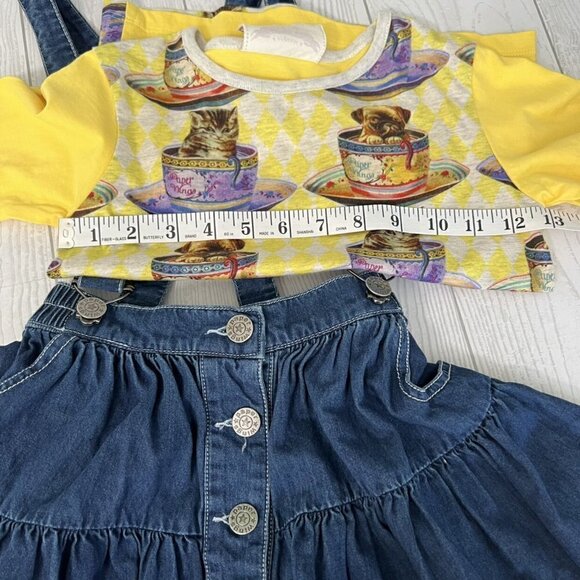 Paper Wings Denim Pinafore Tee Bundle - Picture 3 of 11